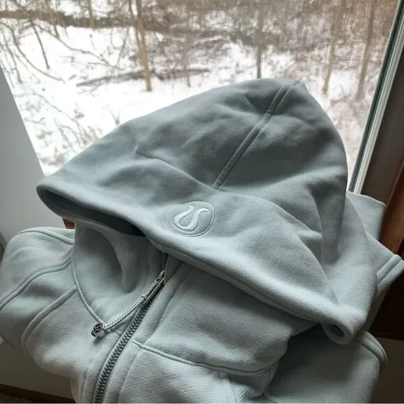 Lululemon Athletica Scuba M/L Ocean Air Oversized Full Zip Cropped - Picture 7 of 7